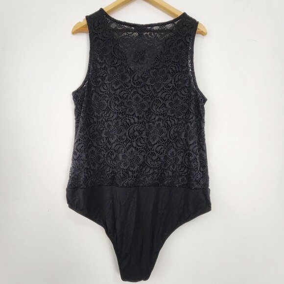Torrid NWT Black Lace Bodysuit Lingerie 2X Whimsigoth Coquette Fem Romantic - Picture 6 of 16